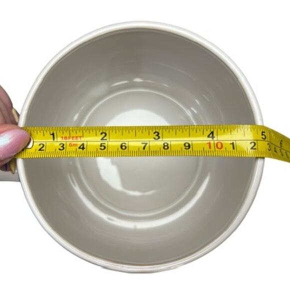 Vintage MCM Floral Decal Ceramic Sauce Pan Lid Blue White Green Cheery Mod Retro - Picture 10 of 11